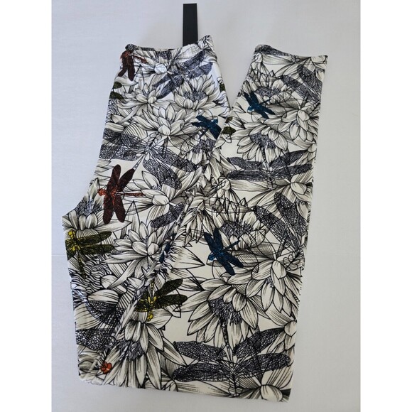 Reg One Size Dragonfly Print Full Length Slim Fit Leggings with High Elastic - Picture 3 of 6